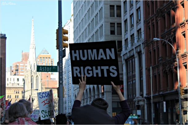 "Diritti umani", Astor Place.