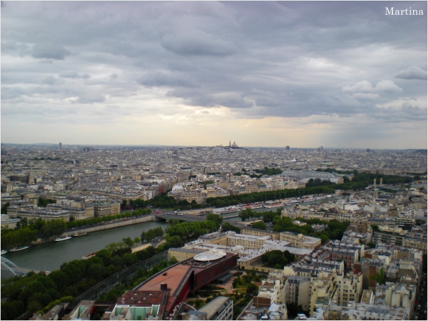 "La Torre Eiffel offre uno dei più bei panorami di Parigi e dei suoi celebri tetti grigi..."